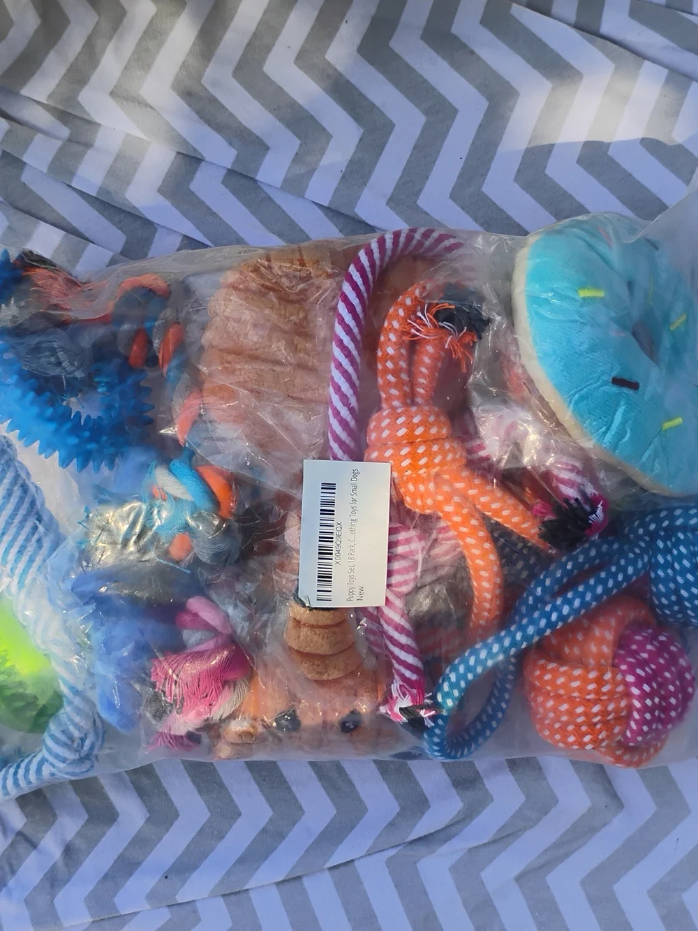 Colorful Assorted Small Dog Rope & Plush Toy Bundle